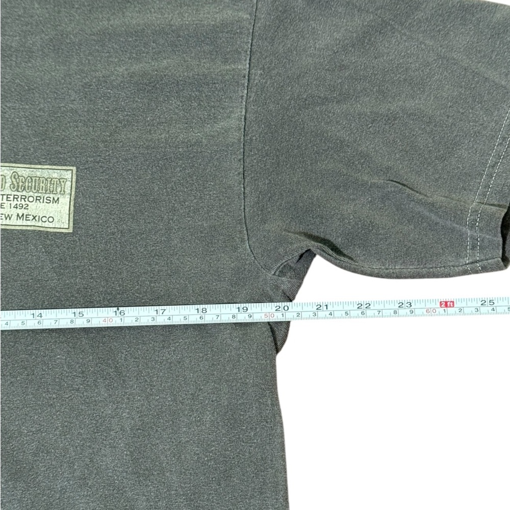 The Original Homeland Security Native American Wild West Mexico Gray Shirt Sz L - Picture 8 of 9